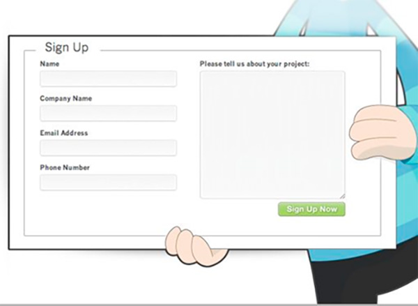 Good Example of Sign -up Form 3