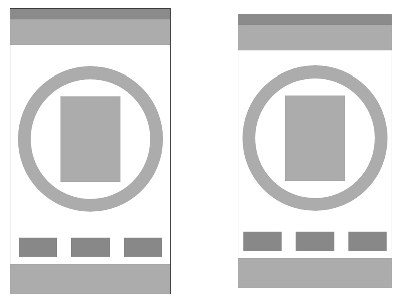 Wireframes for iPhone and Android