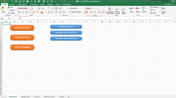 Excel Interface